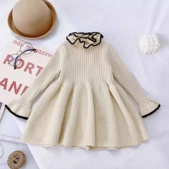 The New Girl Sweater Dress Size S Gender Boy Age 3-8years Season Winter Model NO. 2089 Origin Guangzhou Technics - Image 1