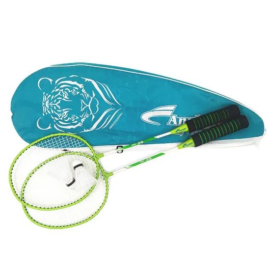 Model 216 Factory Wholesale Steel Alloy Badminton Racket Full Cover Bag Pack Iron Badminton Racquets 1 Pair - Image 4