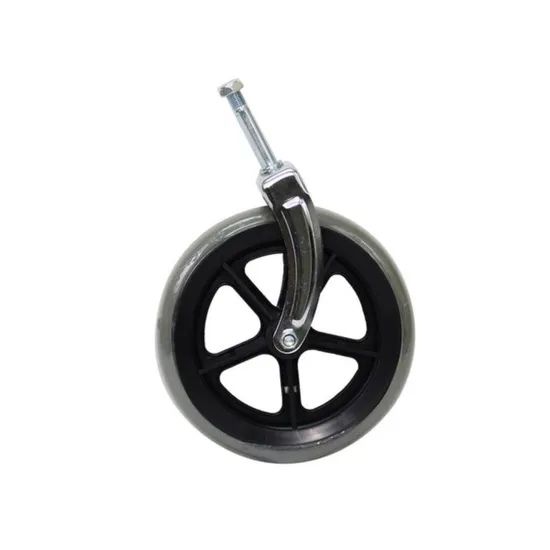 Wheelchair Plastic Accessories Fixed Front Fork for Wheel Size 24 Origin China Design Popular OEM Acceptaple Front Wheel 8*2 - Image 1