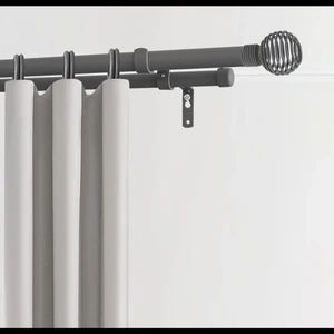 Online Sale Curtain Rods Set Extendable Curtain Rod Origin Cn Shape Round Style Modern Feature Durable Color Customized Rod Diameter 25mm - Image 6