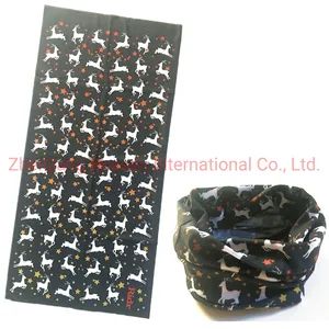 OEM Customized Logo Printed Polyester Microfaser Neck Bandanas Multifunctional Loop Tube Scarves - Image 6