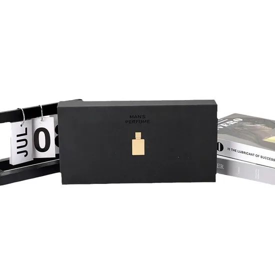 Unique Black Rectangular Cardboard Packaging Lid and Base Gift Candle Boxes - Image 5