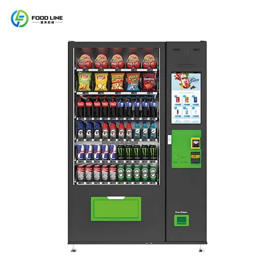 Combo Vending Machine for Foods and Drinks with Touch Screen Card Reader Coin Cash Payment - Image 2