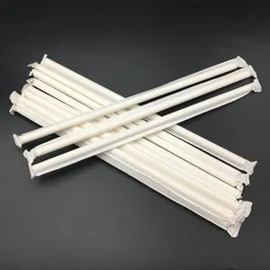 Bar Accessories Eco Paper Straw with White Paper Wrapped Packaging - Image 4