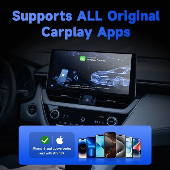 Wireless Portable Carplay Android Auto USB Ai Box Adapter 5GHz WiFi Bt5 0 Plug Play Fast Connect Mini Dongle for All Cars - Image 5