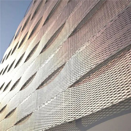 Expanded Metal Mesh Expandable Steel Mesh Outdoor Building Materials Expanded Metal Facade Panel - Image 4