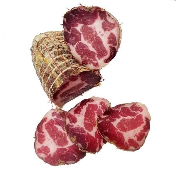 Good Quality pork meat for sale Italy selection compact neck muscle meats Air dried Capocollo Slice pork - Image 5