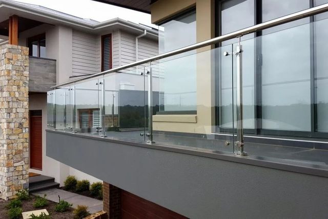 Satin Stainless Steel Glass Railing (12mm Clear) Finish Satin Glass Design Clear Glass Thickness 12mm Material Stainless - Image 7