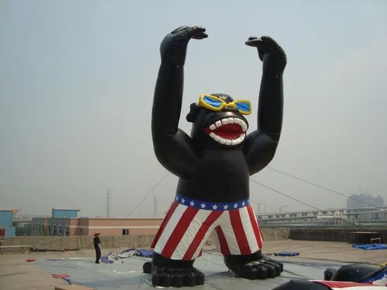 Inflatable Gorilla Balloon for Advertising Weight 15kg Standard EN71 Model NO. IG-002 Trademark YOLLOY Price Negotiable HS Code - Image 3