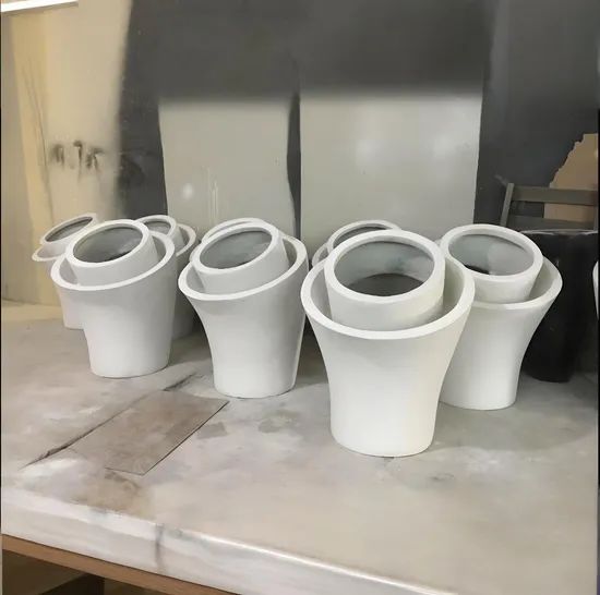 Customized Fiberglass Flower Pots with Double Mouths MOQ 5PCS Origin China Size Customized 3D Drawings Yes Style - Image 5
