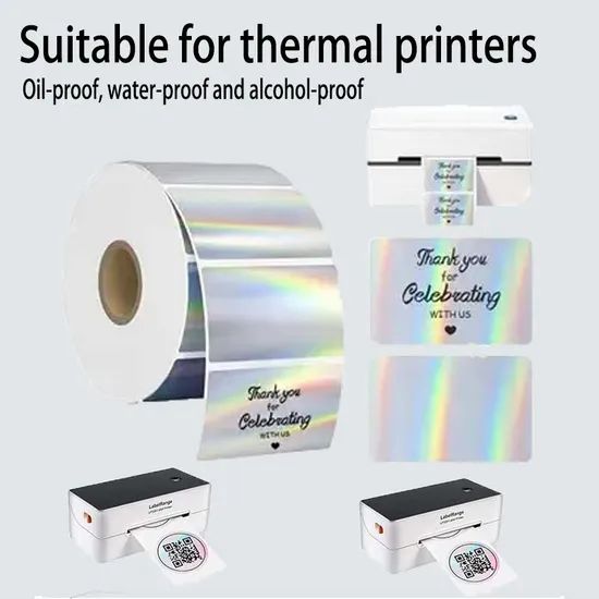 Cross-Border Special Packaging Thermal Laser Self-Adhesive Label Stickers - Image 1