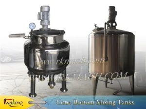 Customized 1000L Stainless Steel Mixing Tank with 40~200rpm Mixing Speed - Image 1