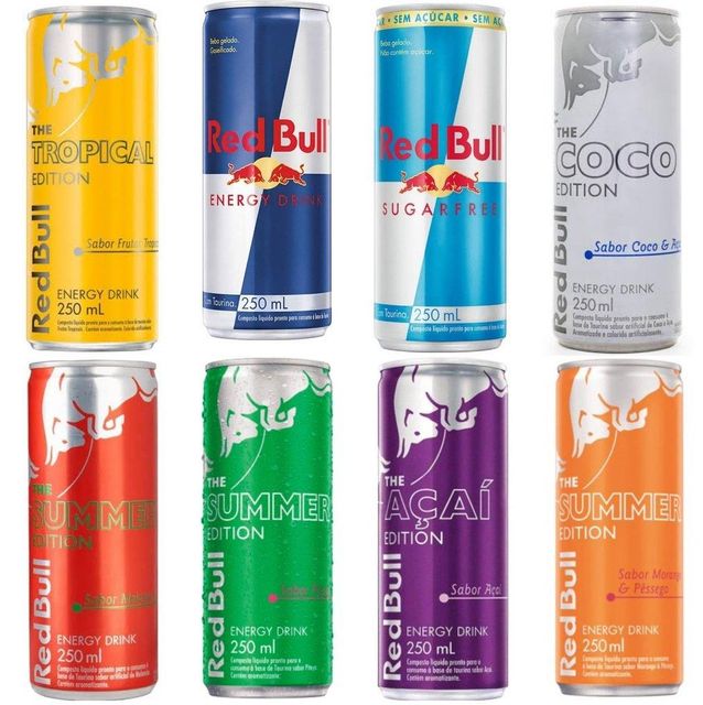 RedBull Cherry Winter Edition Sugar-Free Power Energy Drink 114mg Caffeine + Taurine B Vitamins 250ml/330ml Bottles/Can 24-Pack - Image 3