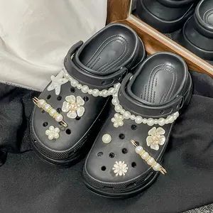 Fashion All-Match Pearl Chain DIY Shoe Decorations Style Pearl Origin China Model NO. S-174 Trademark Custom HS Code - Image 3