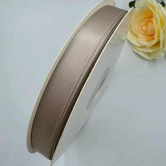 Wholesale 100 Polyester 15 mm Vanilla Satin Ribbon Roll - Image 5