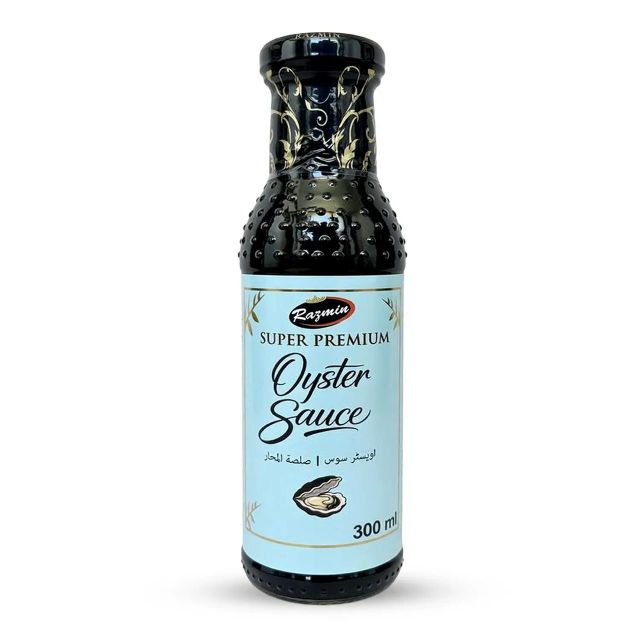 Oyster Sauce Quality Premium Size 300ml bottle Brand Name Razmin Features No Preservatives, Organic Packaging Details Glass bottle (12 pcs in a carton) - Image 1