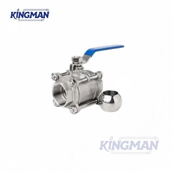 Stainless Steel Sanitary Hygienic Ball Valve with Manual Lever Handle/Automated Processing - Image 3