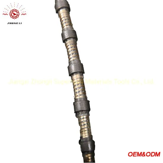 Diamond Spring Wire Saw for Marble MOQ 50meters Origin Jiangxi Trademark Zhongli Beads/M 28/M 30/M Model NO. diamond wire - Image 6
