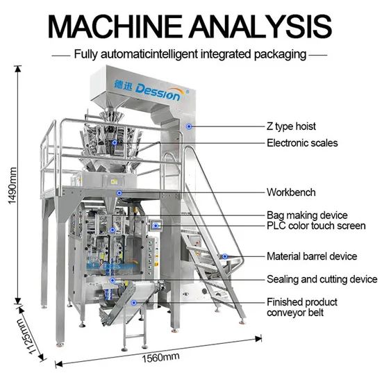Multi-Function Automatic Mixed Dried Fruit Weighing Packing Machine Dried Strawberry Mango Raisin Bag Packaging Sealing Machine - Image 3