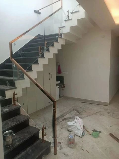 Bar Teak Wood Railing Design Bar Thickness 3mm Durability High Position Stairs Color dark brown Material Teak Wood Resistance To Elements - Image 2