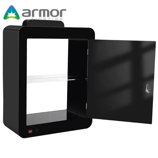Factory Customized Acrylic Display Rack LED Light Electronic Atomizer Display Cabinet Cigar Accessories Display Stand with Lock - Image 1