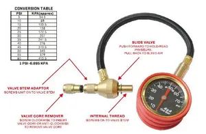 Tyre Gauge Pressure Tyre Repair Tool  - Image 4