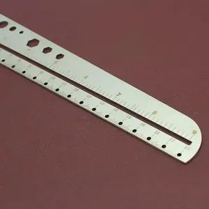 Drawing Stencils Metal Ruler Etching Environment-Friendly Material Stainless Steel Straight Ruler - Image 4