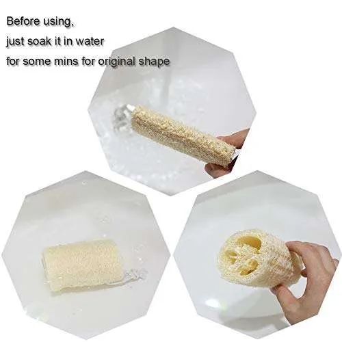 Sponge 4 Inch Natural Loofah Exfoliating Body Sponge Scrubber - Image 6