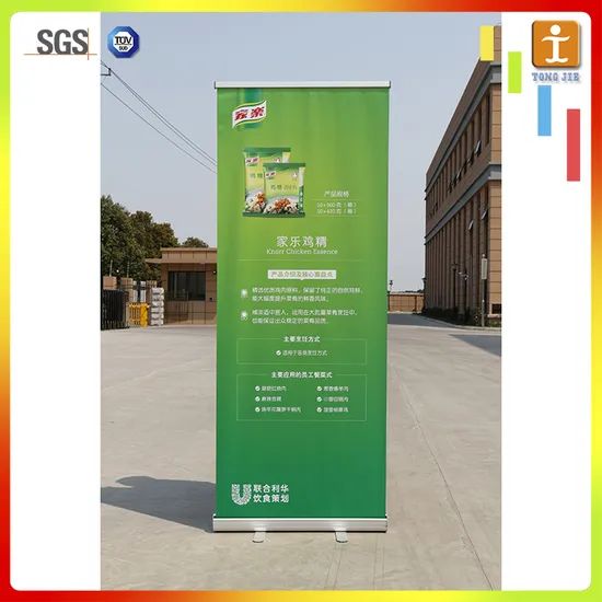 Economical Roll up Display Banner Stand Trademark OEM Type Wide Base Origin Shanghai HS Code 7601109000 Price Factory - Image 4