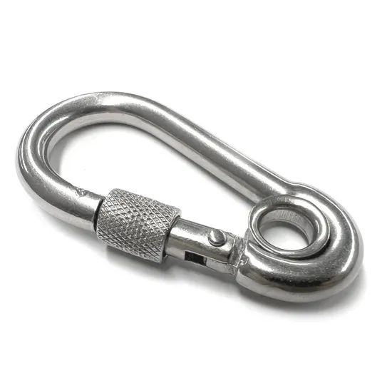Rigging Hardware Hook Stainless Steel Spring Snap Hooks with Eyelets and Screw Nuts - Image 3
