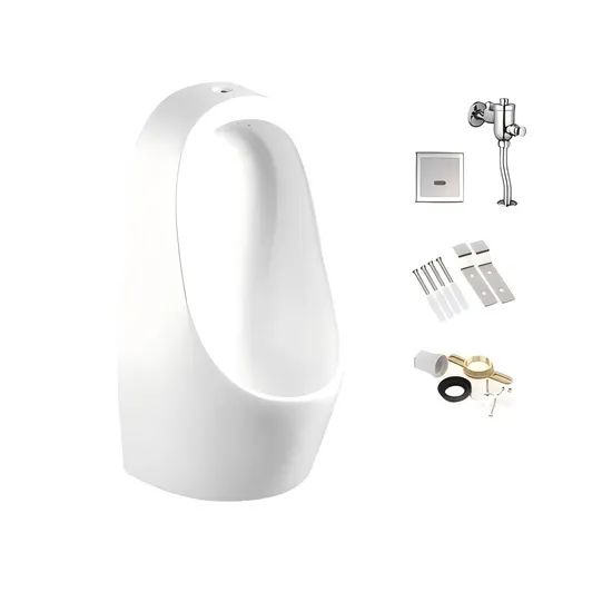 Luxury Sanitary Wares Ceramic Auto Flushing Sensor White Color Urinal ...