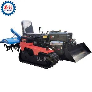 Farm Use 25HP Seated-on Crawler Diesel Tiller with Attachments - Image 2