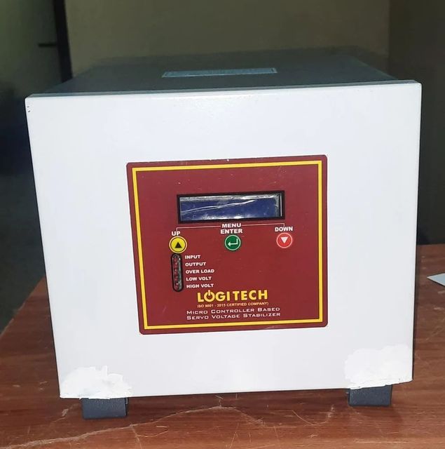 Single Phase Logitech SCVS Servo Voltage Stabilizer, Capacity: 2 kVA - Image 1