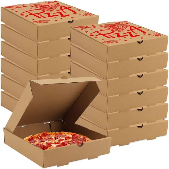 14inch Hot-Selling Pizza Box Custom Pizza Boxes Pizza Packaging Paper Box with Custom Logo - Image 4
