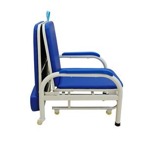 Medical Hospital Furniture Basic Accompany Chair with Reinforced Bracket Easy Fold 250kg Load Capacity Steel - Image 5