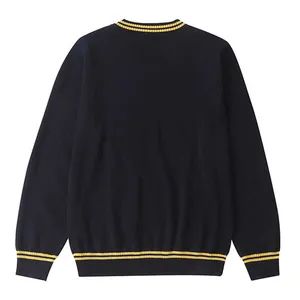Factory Customized African Nigeria Navy Blue High School Uniforms Primary School Sweater - Image 5