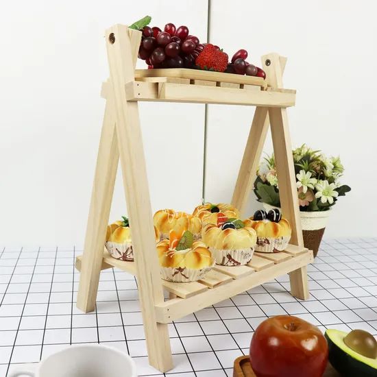 2023 kitchen Storage Cake Wooden Storage Organizer Desktop Rack - Image 4