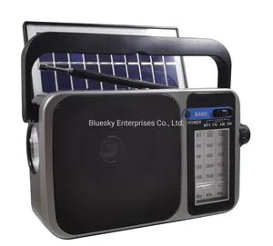 Portable Radio with Rechargeable Battery LED Light and USB Charging Slot - Image 2