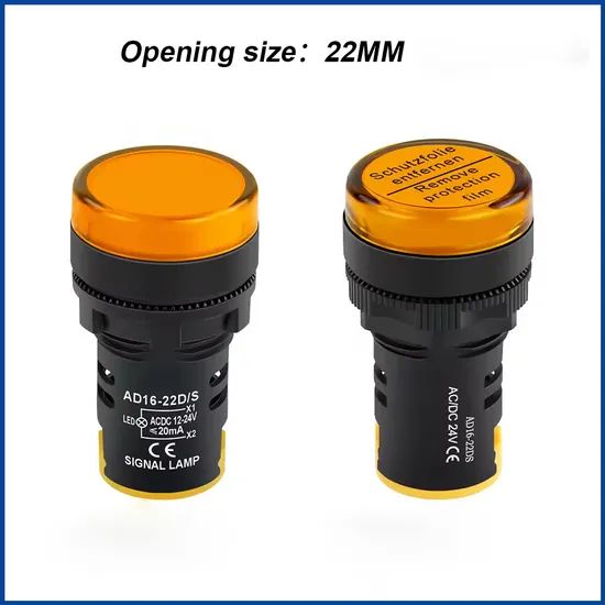 22mm Panel Mount 12V LED Ad16-22ds Panel Equipment Indicator Signal Lamp Lights - Image 4