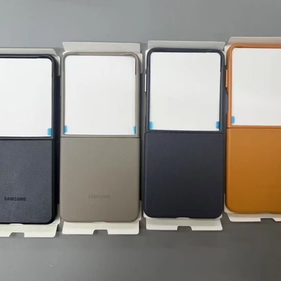Original Premium Leather Pattern Case for Samsung Z Flip 7 Material PU Origin China Gender Unisex Specification 50g HS Code - Image 1