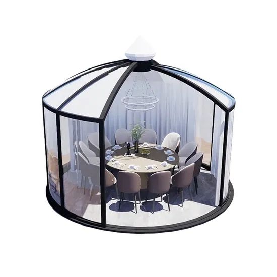 High Strength Aluminum Outdoor Prefabricated Restaurant Aluminum Alloy Frame and PC Board Roof Restaurant - Image 2