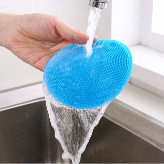 Spifit Kitchen Rubber Dish Scrubber Silicone Dish Sponge Origin China Hardness Soft Usage Kitchen Color Multicolor Trademark - Image 2