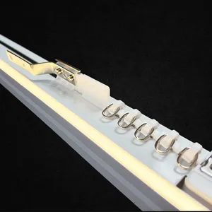 Wholesale Modern Smart Motorized Curtain Track with LED Light - Image 4