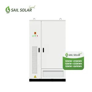 Complete Solar System 100kw Power Conversion System with 261kwh Solar Storage Battery Liquid Colling in Outdoor Cabinet - Image 1