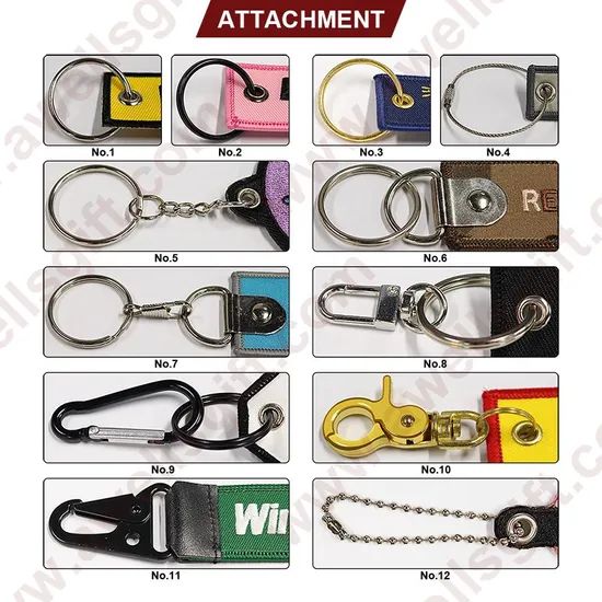 Premium Personalized Metal Key Chains with Custom Embroidery - Image 5