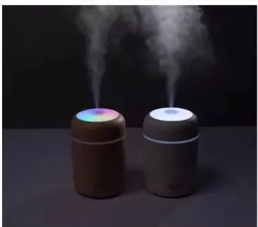 Portable Mini LED Light Cup Spray Humidifier 300ml Spray Mist Double Wet Aroma Essential Oil Diffuser H2O Car Air Humidifiers - Image 6