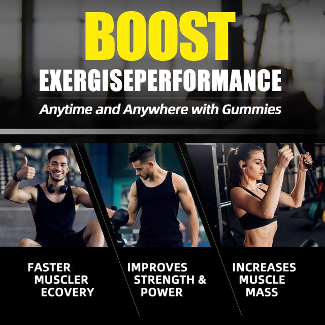 OEM ODM factory custom private label creatine monohydrate wholesale pre workout sport reduce tiredness nutrition supplement muscle building energy boost creatine gummies - Image 5