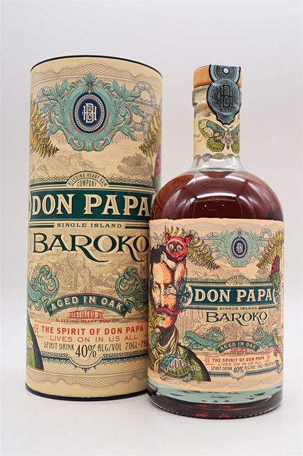 Don Papa Baroko Premium Rum-Based Spirit, Exotic Flavour, Distilled from ‘Black Gold’ Molasses, 40% ABV, 700 ml - Image 2