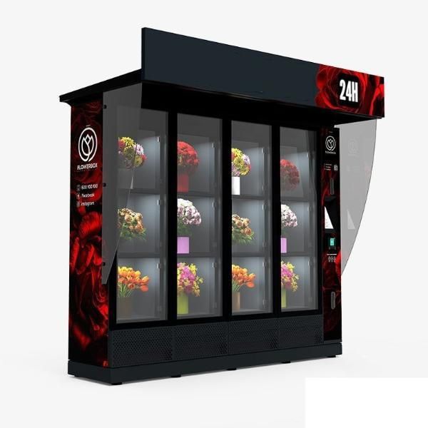 Refrigerated Flower Vending Machine Automatic Fresh Bouquet Dispenser for Florists Malls Stores and Public Places - Image 3