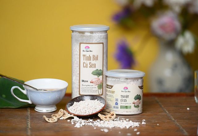 Pure Lotus Root Starch - Sen Quê Bác Material Lotus Root Brand Name Sen Quê Bác Place of Origin Vietnam Weight (kg) 150g, 250g, - Image 1